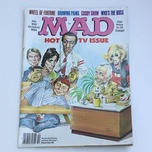MAD Magazine HOT TV ISSUE October 1986 Pre-Owned EUC